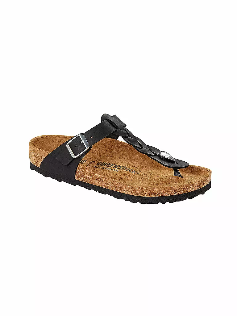 BIRKENSTOCK Sandalen GIZEH BRAIDED schwarz